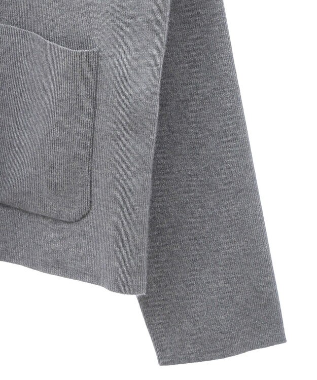 AMERICAN HOLIC バイパチクルーネックニットカーディガン Gray Mixture