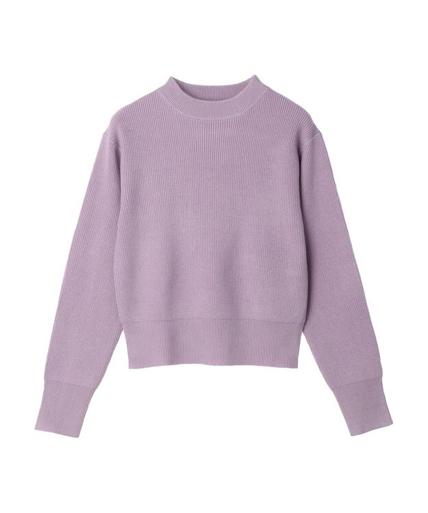 earth music&ecology アンチピリングハイネックプルオーバー Lavender
