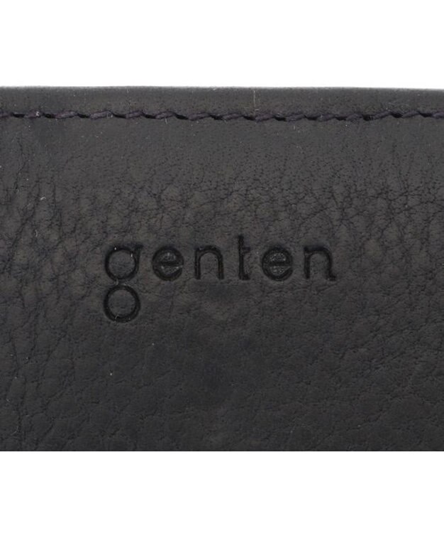 genten トスカ 二つ折り財布 ネイビー