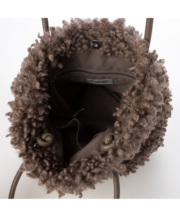 UNBILLION カシュカシュ cachecache / フェイクムートンハトメトートバッグ オーク