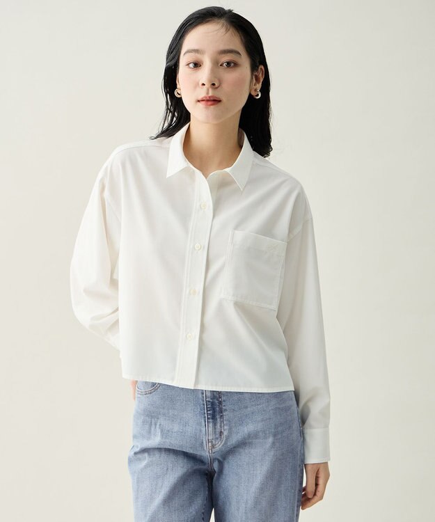 ANY L ANYクロップドシャツ オフ