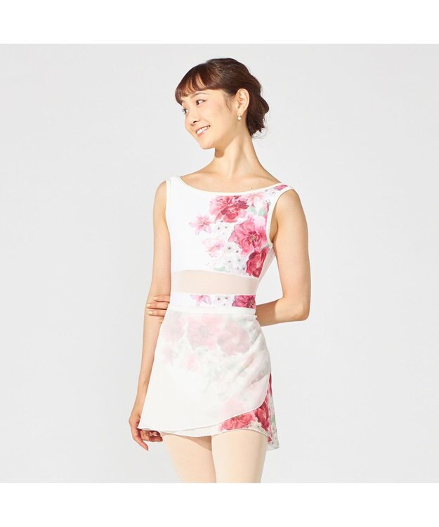 Chacott 【MAY NAGAHISA】巻きスカート ラズベリープリント