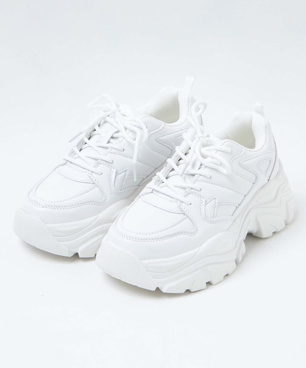 WEGO 厚底ダッドスニーカー ホワイト