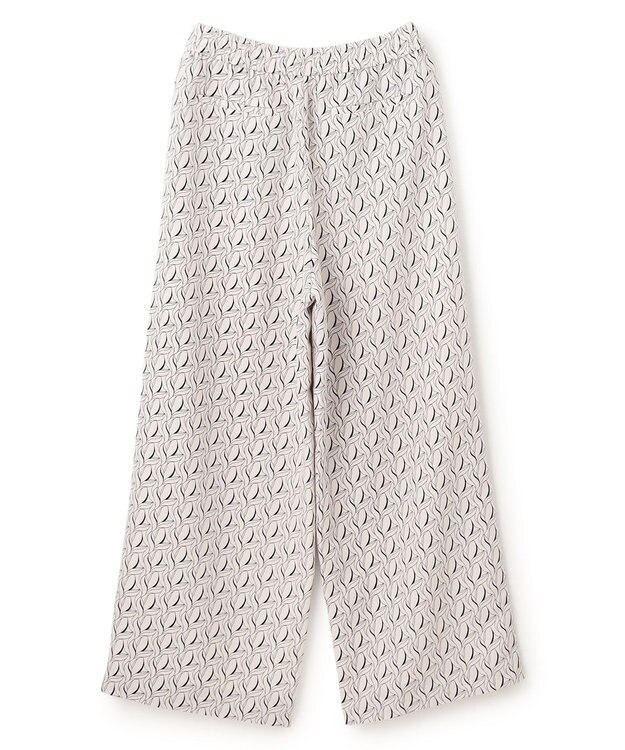 UNFILO プリントイージーパンツ エクリュ