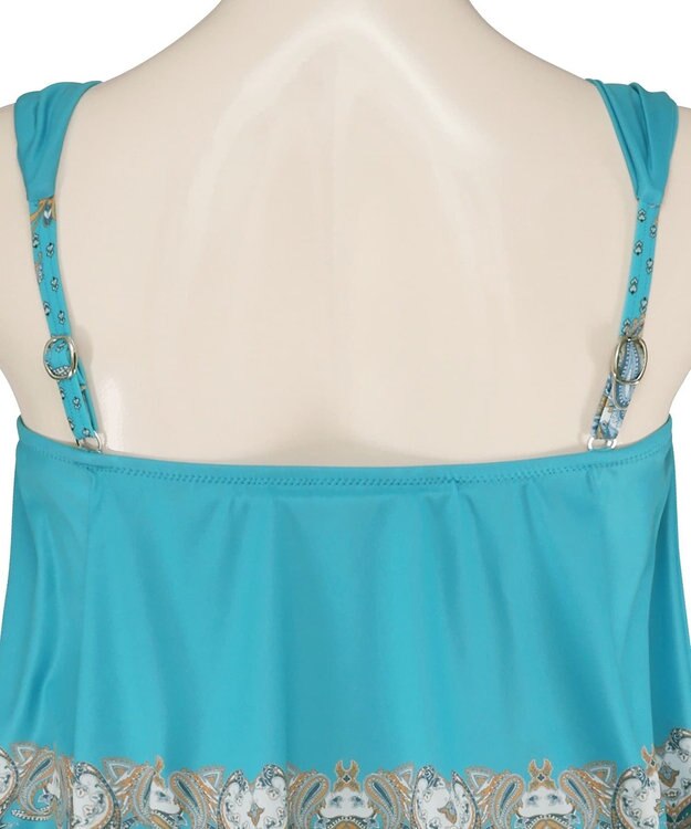 San-ai Resort（三愛水着楽園） ロングパンツセット　13L・15L　【Coral veil（コーラルヴェール）】 グリーン