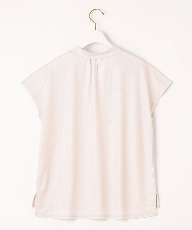 ANY SIS 【洗える】ポリベアボウタイ ブラウス ペールピンク