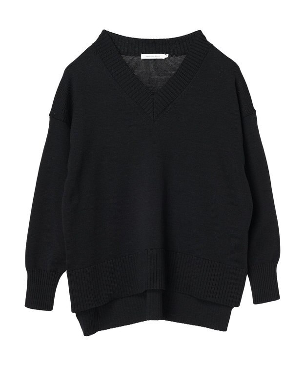 AMERICAN HOLIC エコカルットＶネックプルオーバー Black