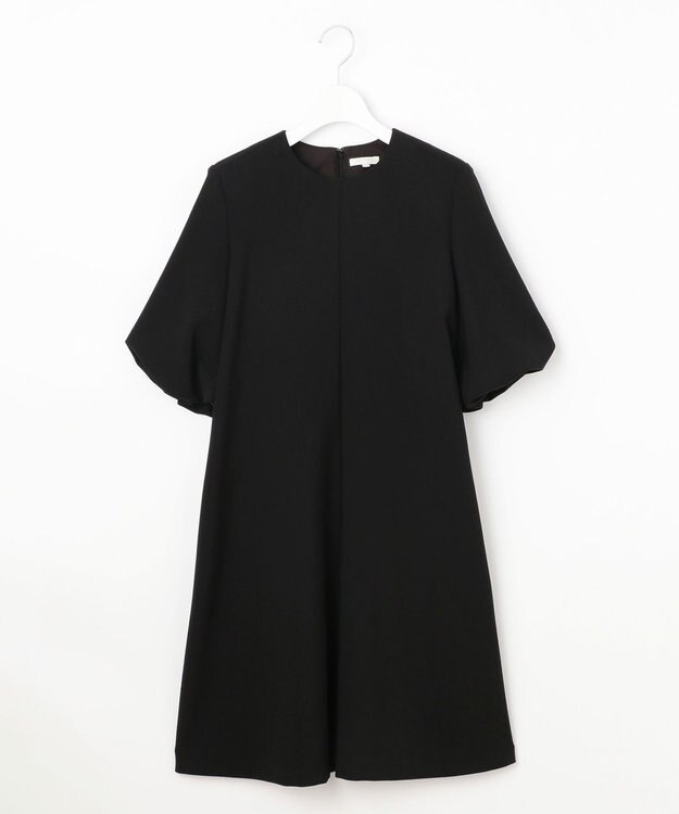 23区 S 【R(アール)】ダブルクロス 袖ボリューム ワンピース ブラック系