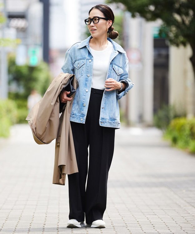 ICB 【洗える】4x2リブ プルオーバー オフホワイト系