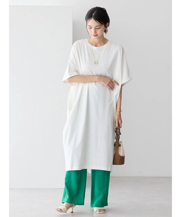 AMERICAN HOLIC バックタックカットチュニック Off White