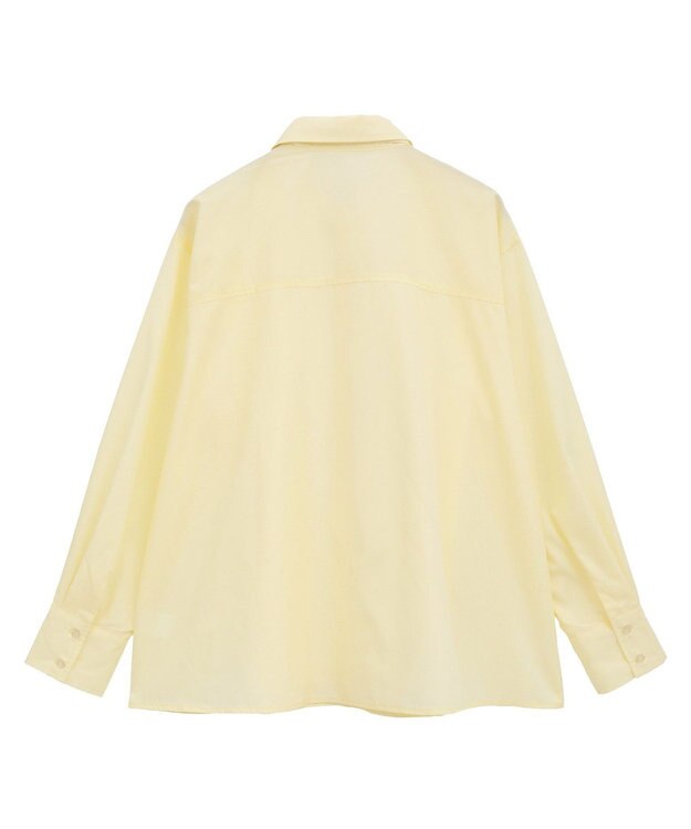 CRAFT STANDARD BOUTIQUE タイ付きタックシャツチュニック Light Yellow