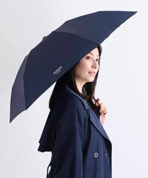 MOONBAT 【軽量/晴雨兼用】マッキントッシュ フィロソフィー 折りたたみ傘 Barbrella ネイビーブルー