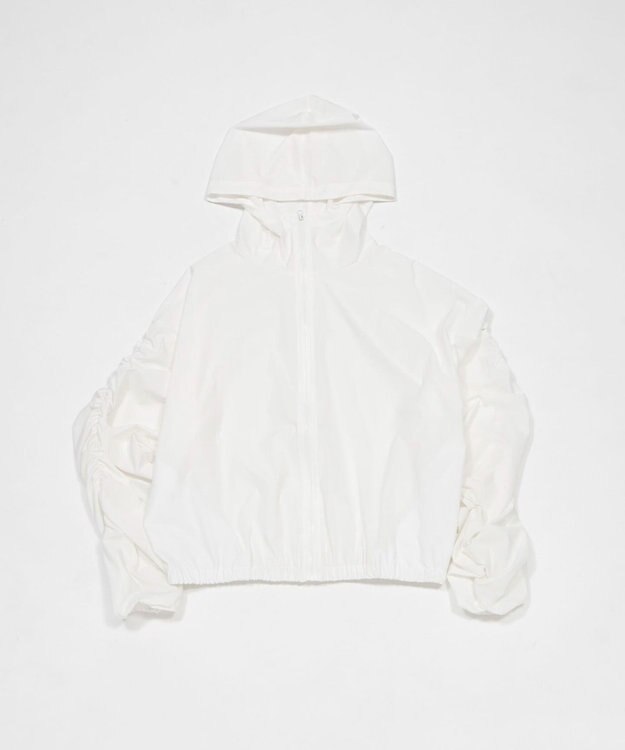 WEGO 【日焼け対策/セットアップ対応】ラッシュガードシャーリングパーカー ホワイト