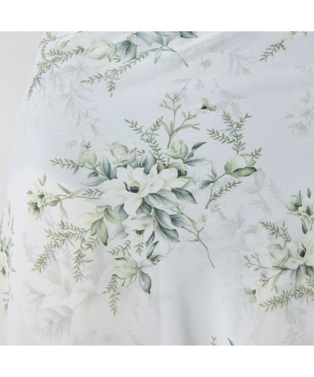 Chacott 巻きスカート グリーンプリント