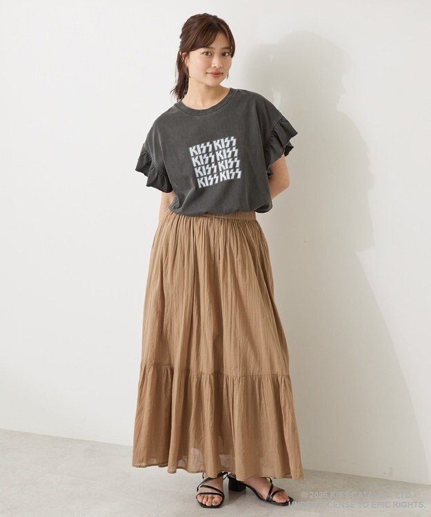 AMERICAN HOLIC 【KISS/The Rolling Stones】Tシャツ Charcoal Gray