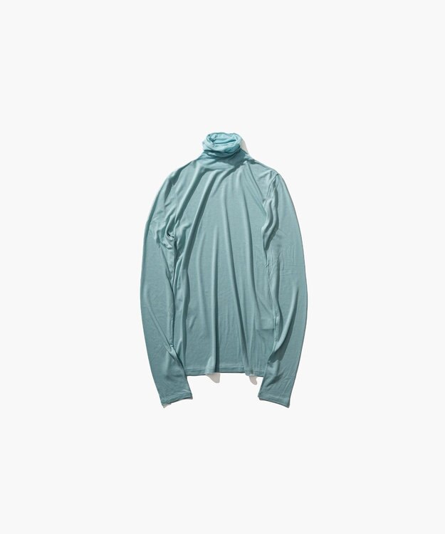 ATON MODAL SILK JERSEY | タートルネックプルオーバー MINT