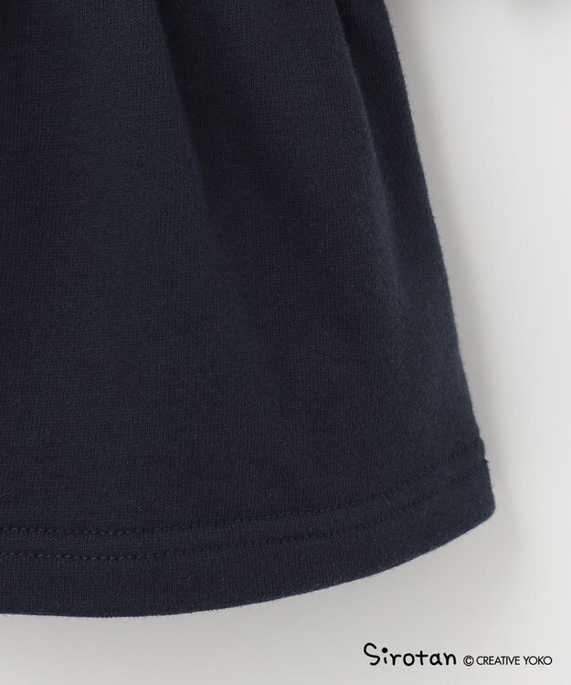 ANY KIDS 【しろたん×anyFAM】しろたんポシェットフードワンピース ネイビー