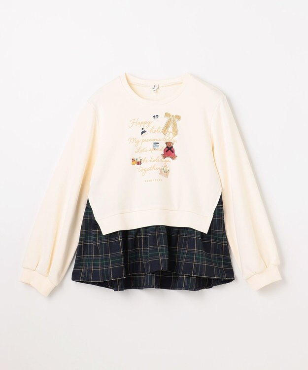 組曲 KIDS 【150-160㎝】 ホリデー トレーナー エクリュ