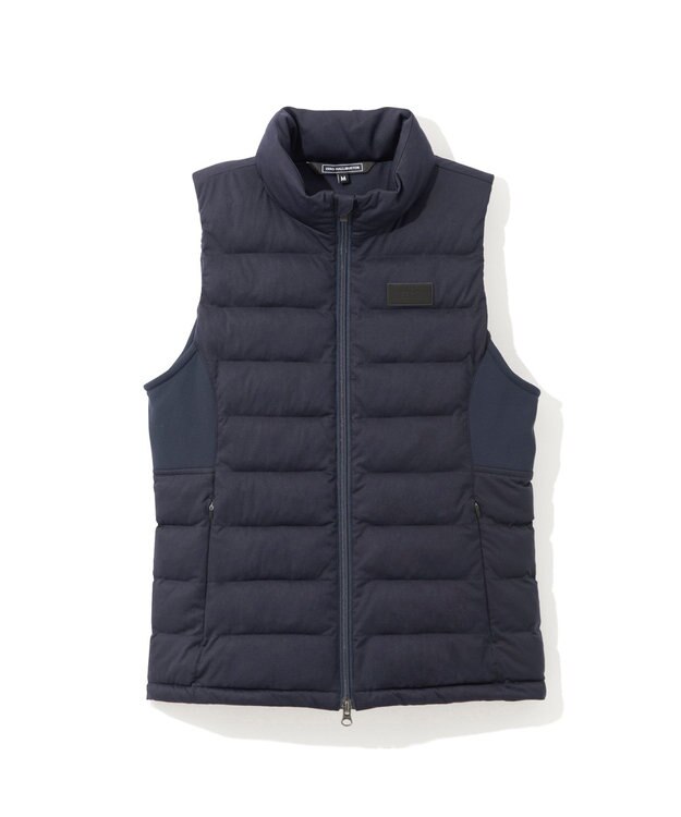 ZERO HALLIBURTON 【雑誌掲載】 ハイブリッドパデットベスト 82756 撥水 保温 裏起毛 ゴルフ ZHG-W15b ネイビー