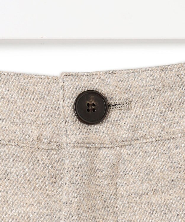 23区 L ラメミックスツイード クロップド パンツ ベージュ系