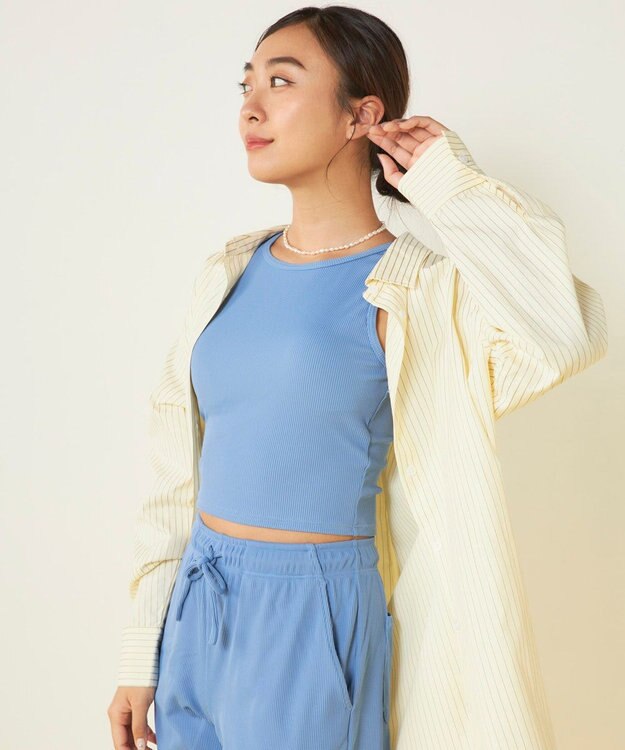 OP／FILA 【ocean pacific】デイリーオーバーサイズシャツ/UVカット イエロー