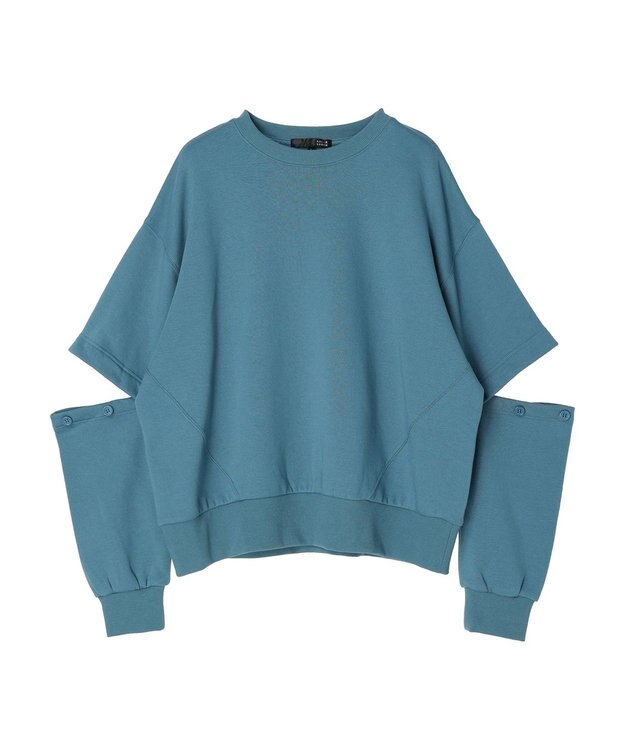 Green Parks ・ＳＵＧＡＲ　ＳＰＯＯＮ　２ｗａｙウラキモウプルオーバー Blue