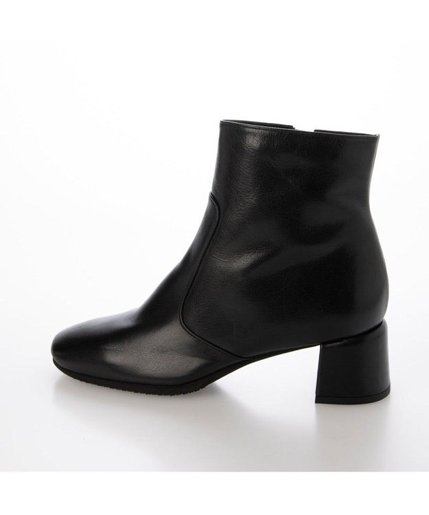 MODE ET JACOMO <D'ICI>スクエアトゥショートブーツ ブラック
