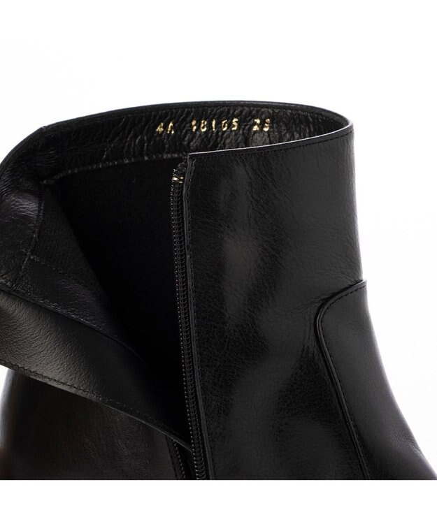 MODE ET JACOMO <D'ICI>スクエアトゥショートブーツ ブラック