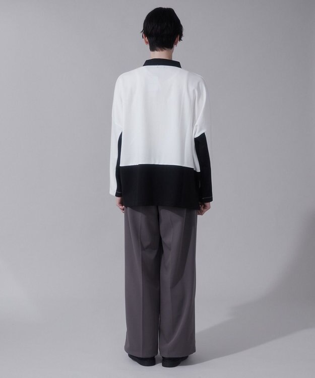 WEGO ドルマンポンチハーフZIPT（LS） ホワイト