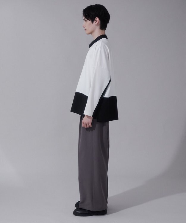 WEGO ドルマンポンチハーフZIPT（LS） ホワイト