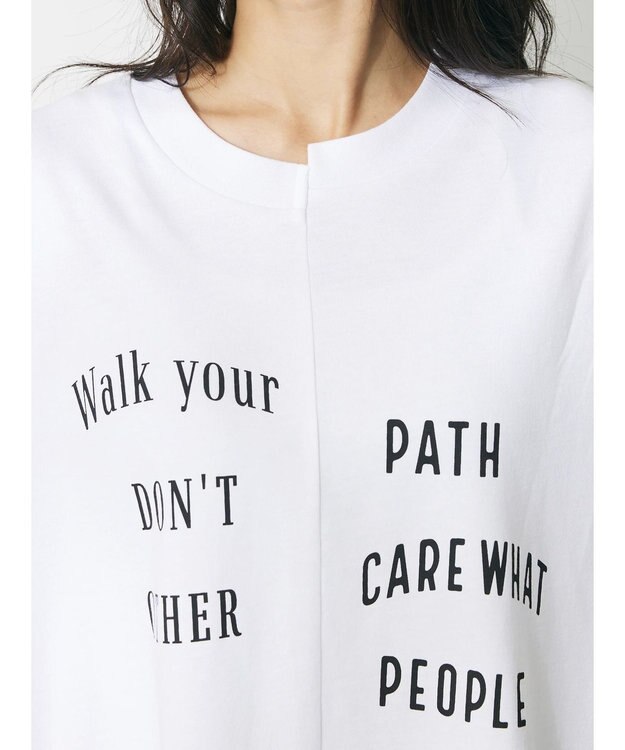 CRAFT STANDARD BOUTIQUE リメイクロゴ半袖Tee Off White