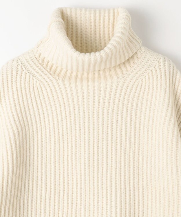 JOSEPH 【FOUNDATIONS】【AW23】カーディガンステッチ　ハイネックニット Ivory