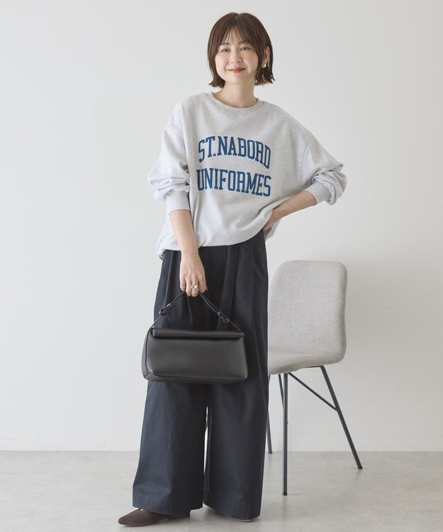 AMERICAN HOLIC カレッジロゴ裏毛スウェット Light Gray