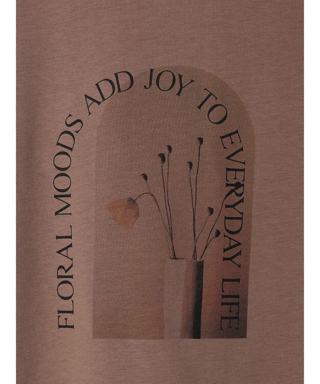 Green Parks フラワーフォトコンパクトプルオーバー Beige