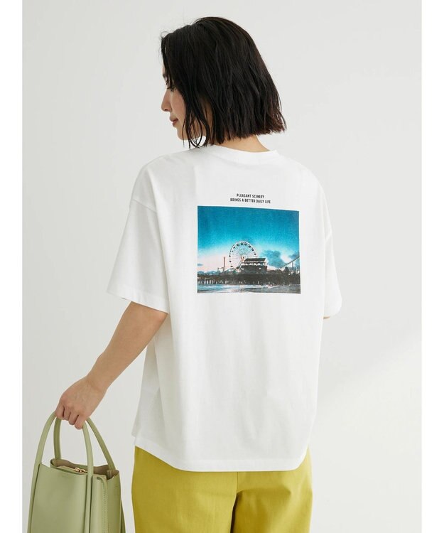 Green Parks バックフォトボックスＴシャツ Off White