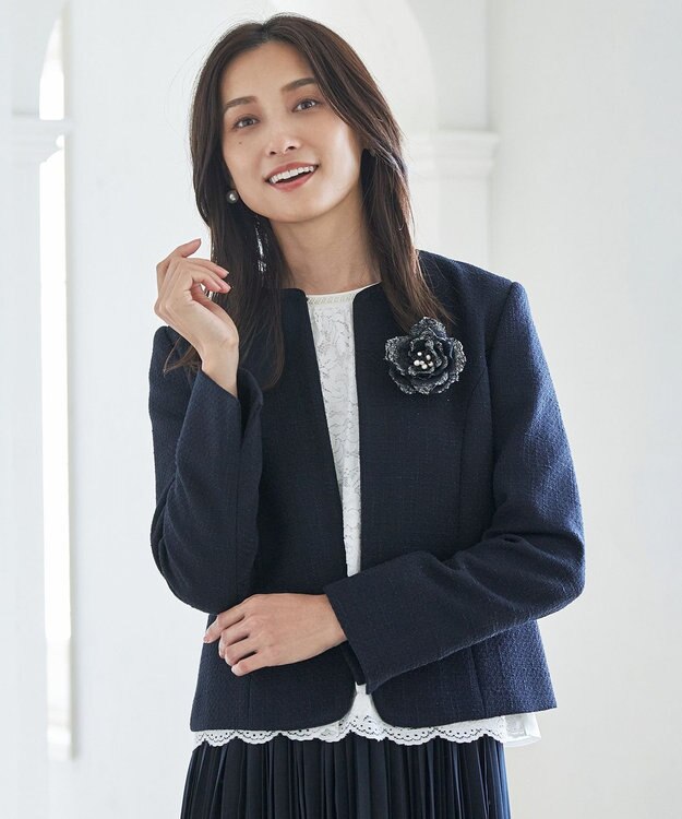 ANY ツイードコサージュ ツイード