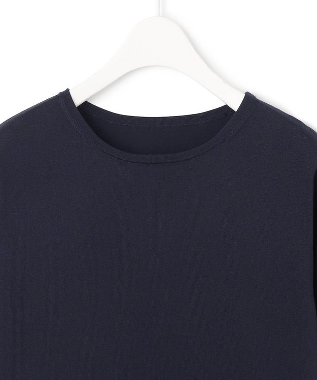 ICB 【洗える】 ニットコンビジャガード ワンピース ネイビー系