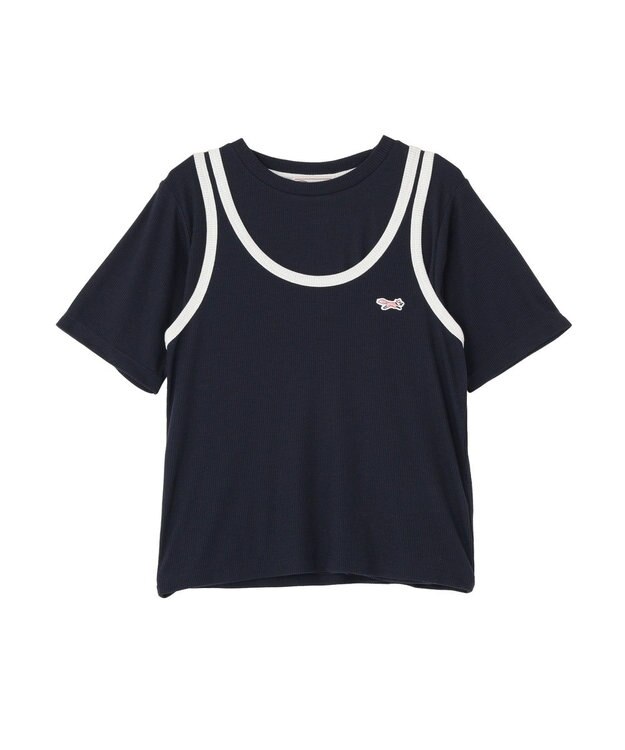 AMERICAN HOLIC 【PENNEY'S】配色タンクトップ+Tシャツ Navy