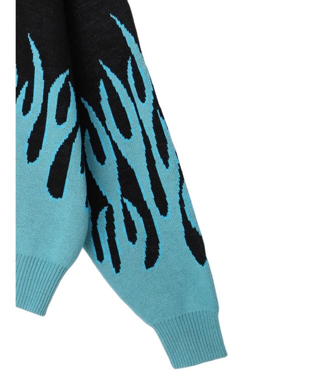 Green Parks Ｖｉｌｌａｉｎｓ／デザインニットプルオーバー Blue