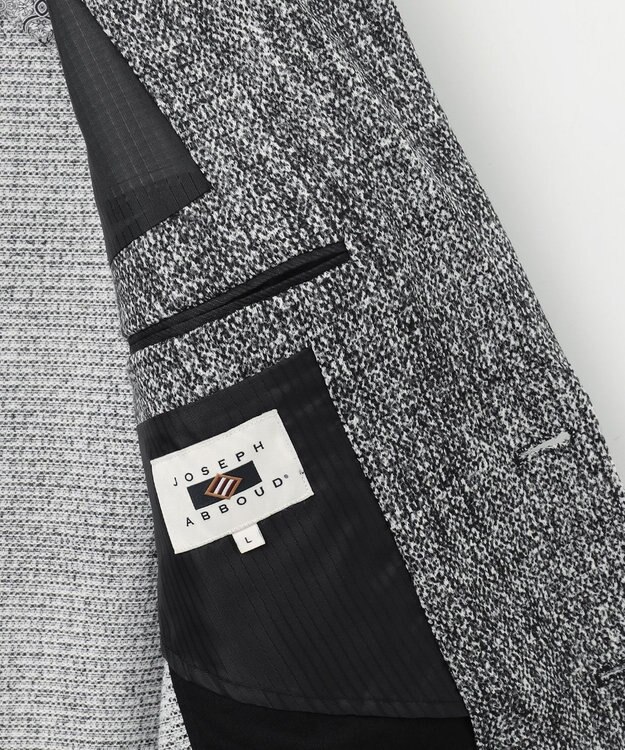 JOSEPH ABBOUD 【キングサイズ・軽量/ストレッチ】スラブインレー ジャケット ブラック系