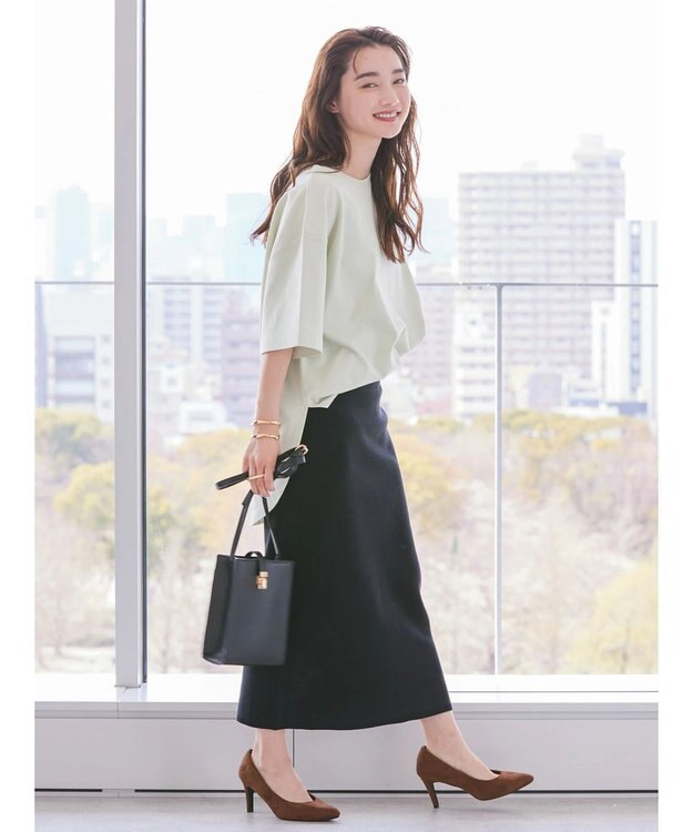 AMERICAN HOLIC 抗菌防臭　Ｄａｉｌｙ！　裾ラウンドカットチュニック Mint