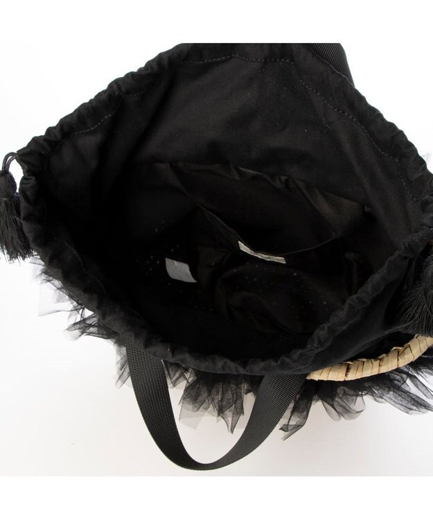 UNBILLION カカトゥ kakatoo / チュールフリンジカゴバッグ ブラック