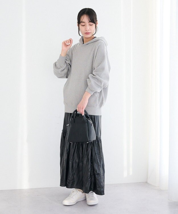 CRAFT STANDARD BOUTIQUE ラメスウェット風ニットプルオーバー Gray