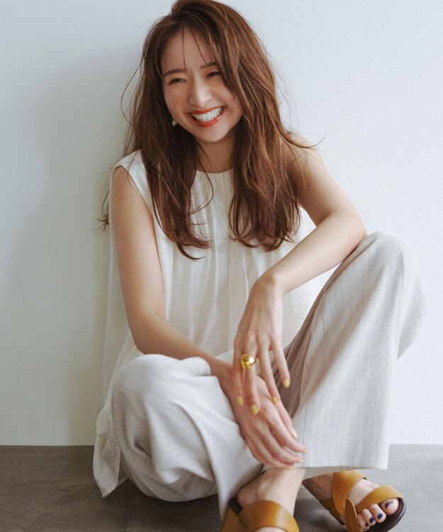 UNFILO ヴィンテージシアー プリーツブラウス エクリュ