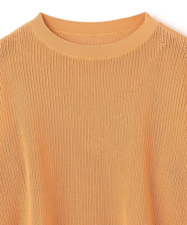 UNFILO L メッシュ クロップドニット マリーゴールド