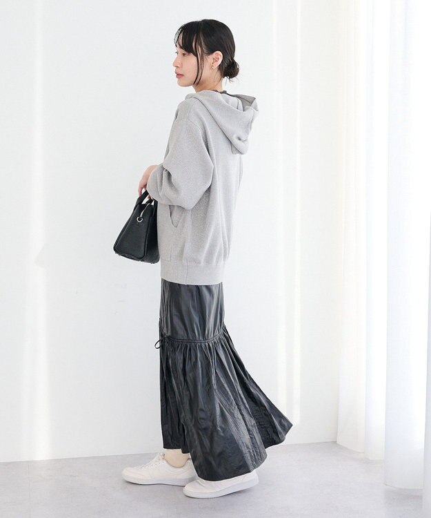 CRAFT STANDARD BOUTIQUE ラメスウェット風ニットプルオーバー Gray