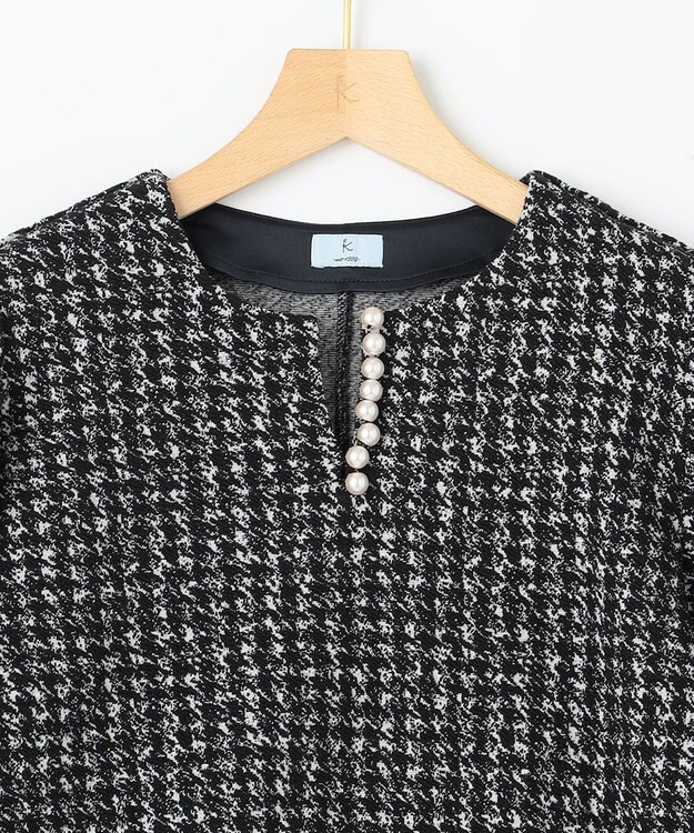 組曲 L 【WEB限定】ニュアンスジャガード セットアップ ネイビー系3