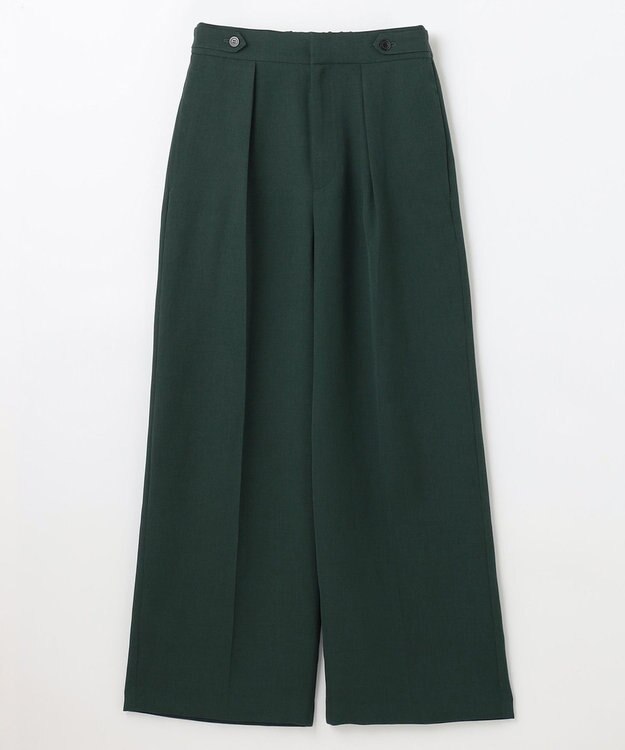 NAVE 【ReNAVE】ウォッシャブルツイル ワイドタックパンツ グリーン系