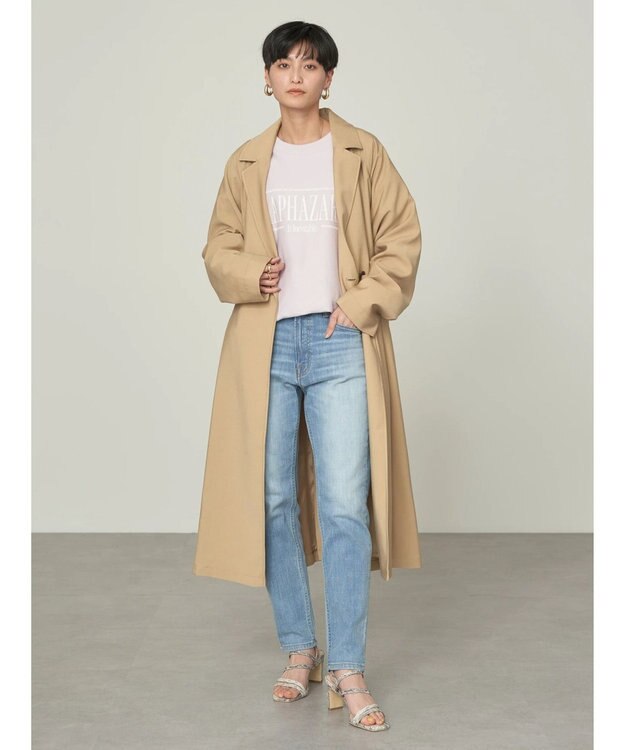 AMERICAN HOLIC 花粉防止Ｗボタントレンチコート Beige