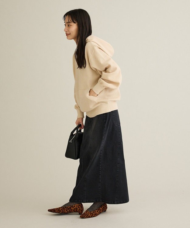 CRAFT STANDARD BOUTIQUE ラメスウェット風ニットプルオーバー Ivory